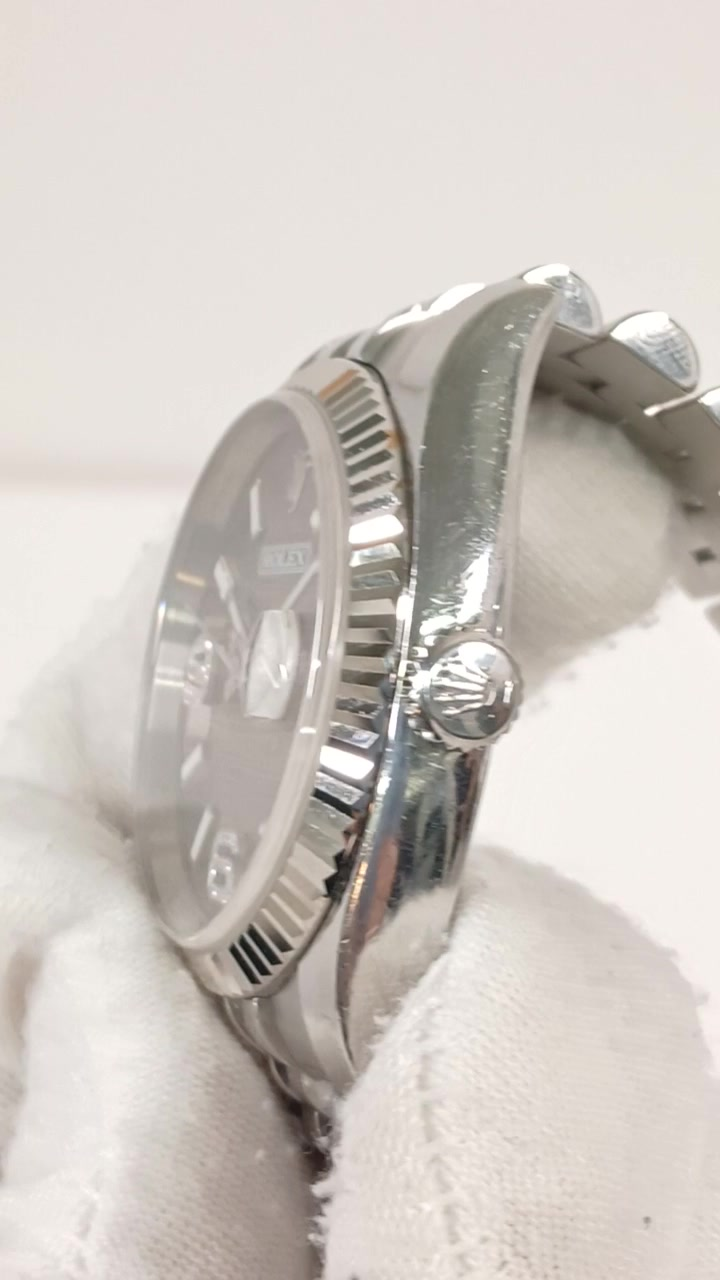 Rolex 116234 stock 86348 Crown side from vendor video