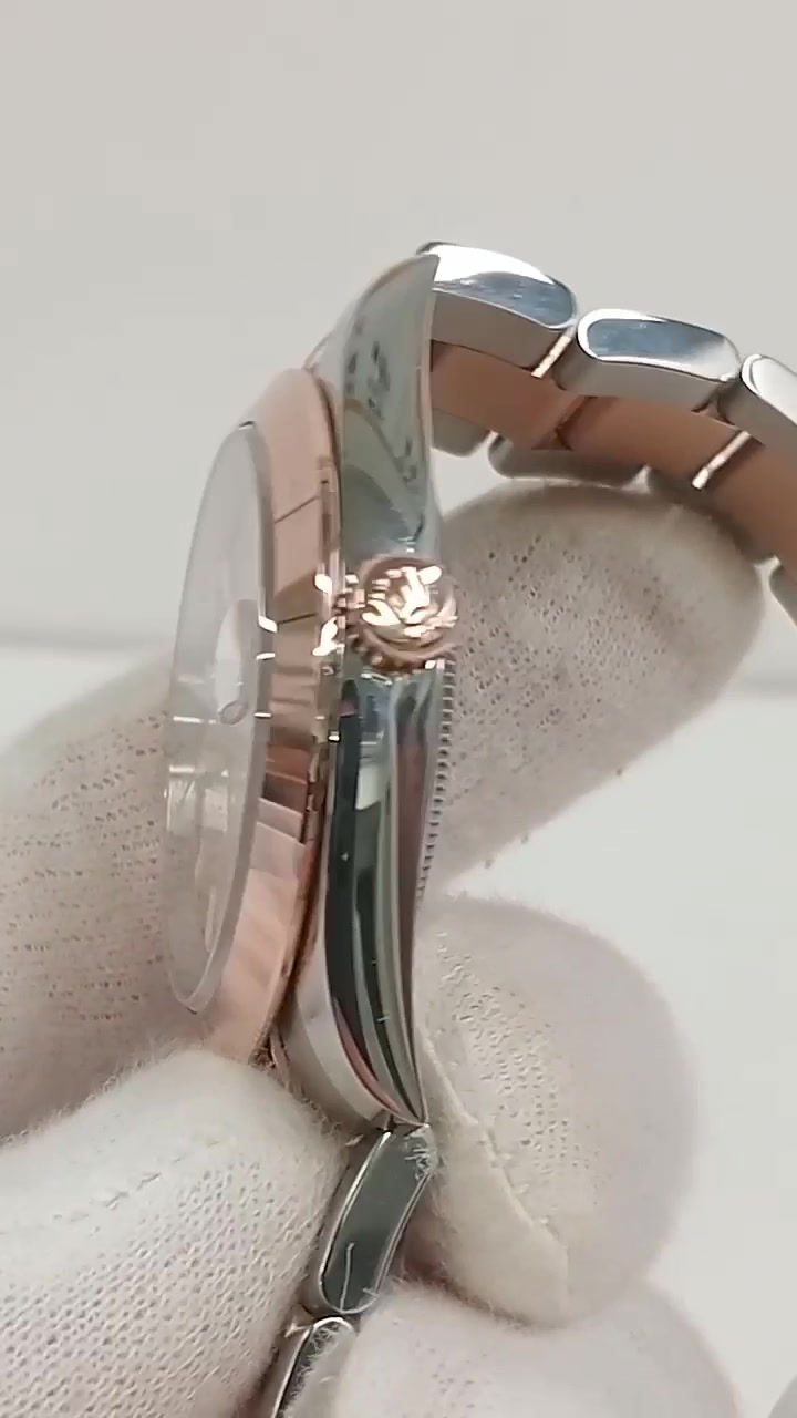 Rolex Datejust stock 86357 Crown side from vendor video