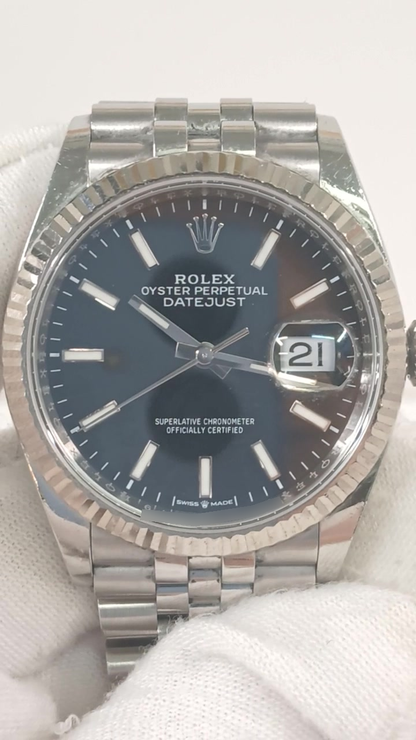 Rolex 126234 stock 86613 Front from vendor video