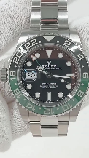 Rolex GMT-Master II Ref 126720VTNR stock 87028 Front from vendor video