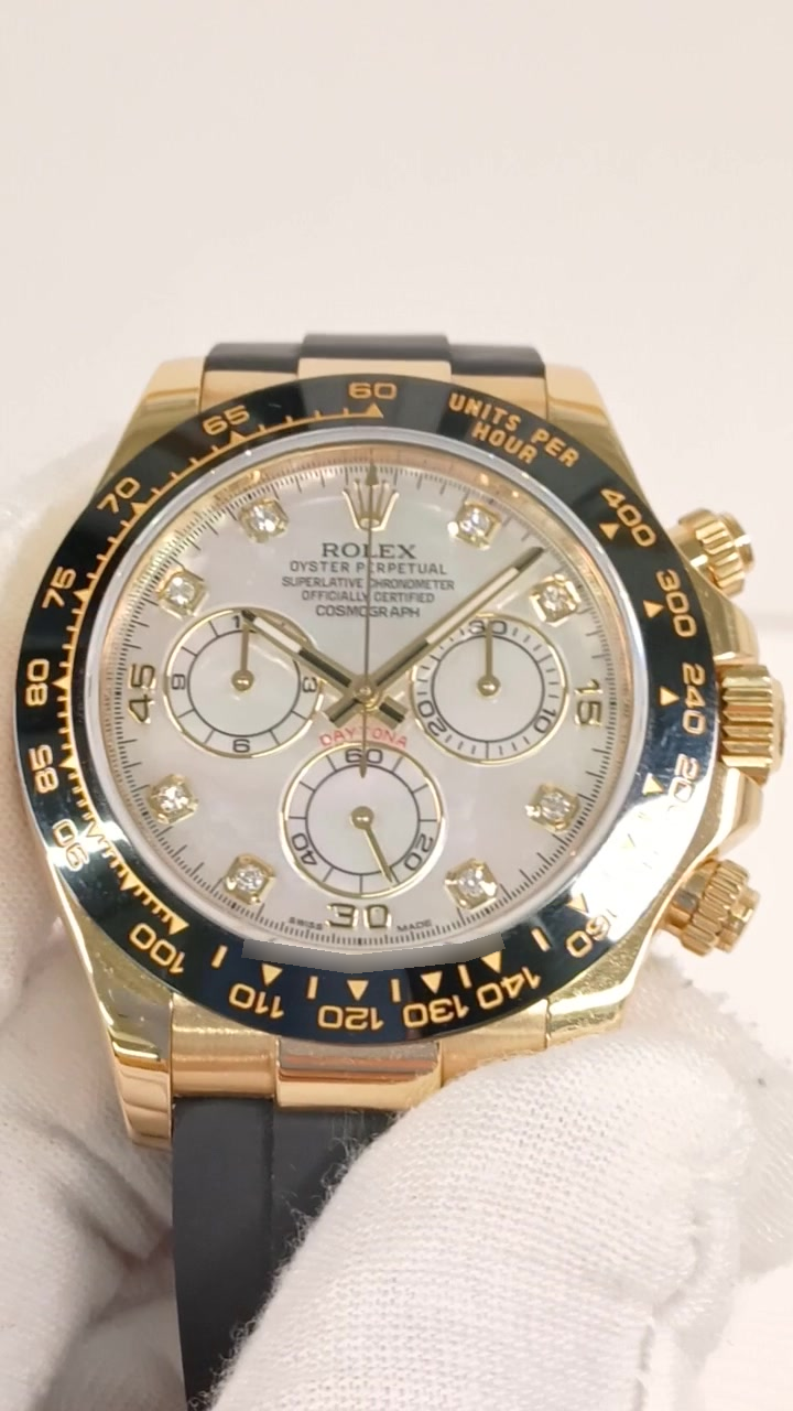 Rolex 116518LN stock 87064 Front from vendor video