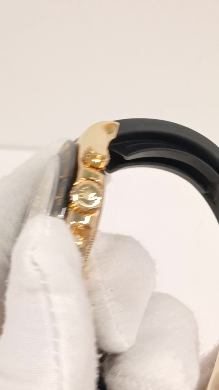 Rolex 116518LN stock 87064 Crown side from vendor video