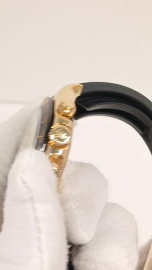 Rolex 116518LN stock 87064 Crown side from vendor video