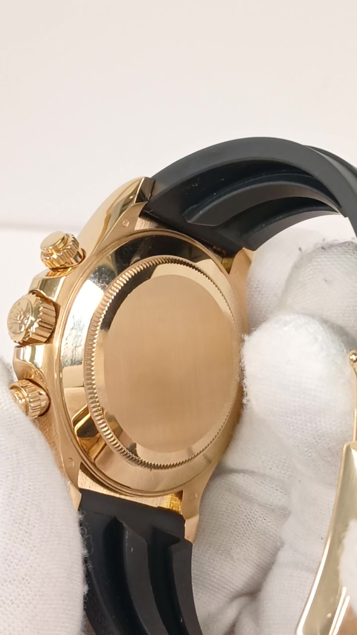 Rolex 116518LN stock 87064 Caseback from vendor video