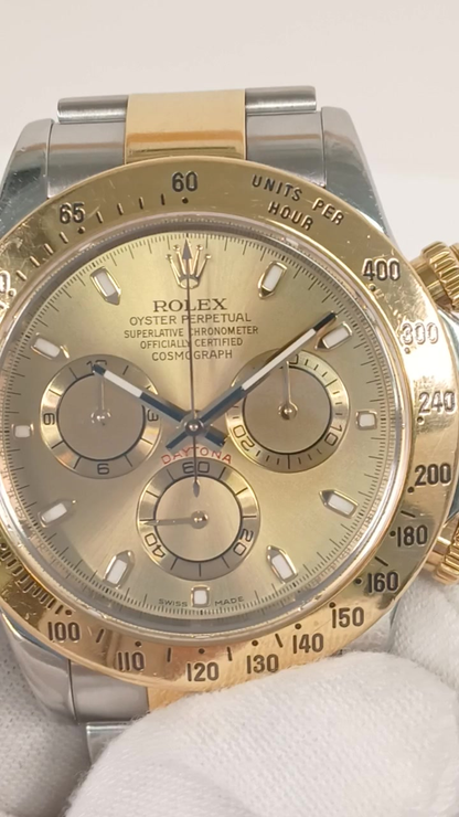 Rolex 116523 stock 89527 Front from vendor video