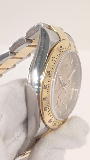 Rolex 116523 stock 89527 Case side from vendor video