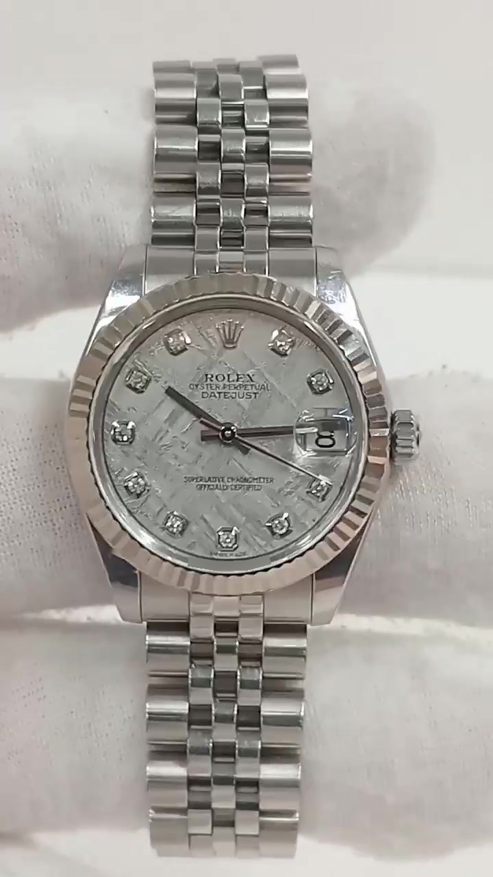 Rolex Datejust Ref. 178274G stock 90201 Front from vendor video