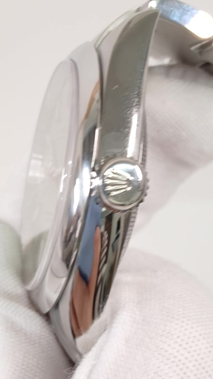 Rolex 134300 stock 90833 Crown side from vendor video