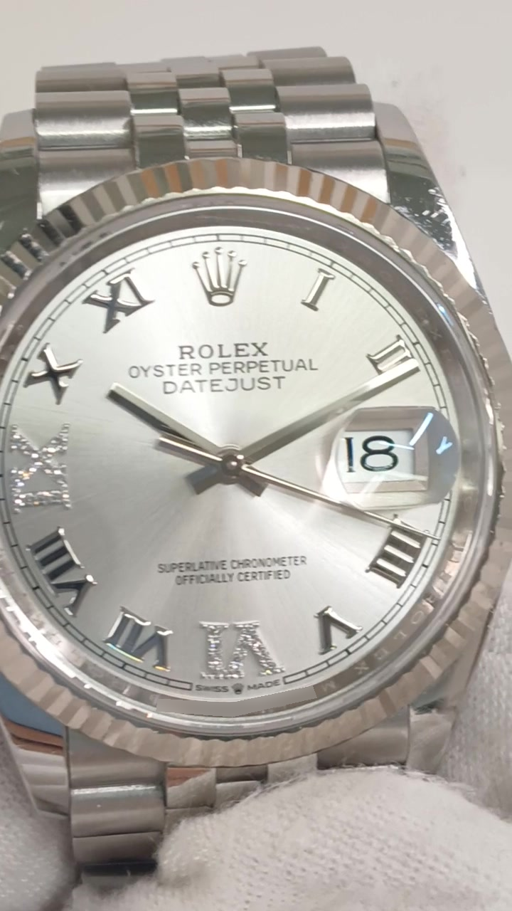 Rolex 126234 stock 92028 Front from vendor video