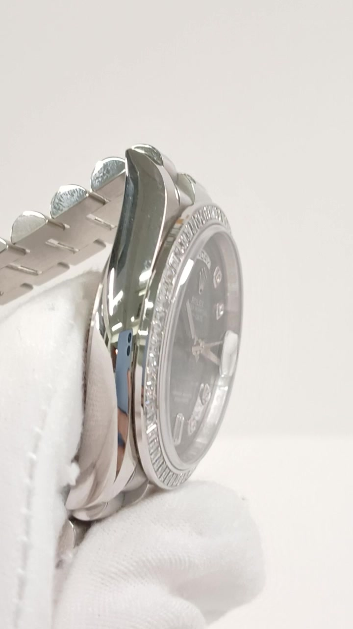 Rolex Day-Date Ref 128396TBR stock 92612 Case side from vendor video