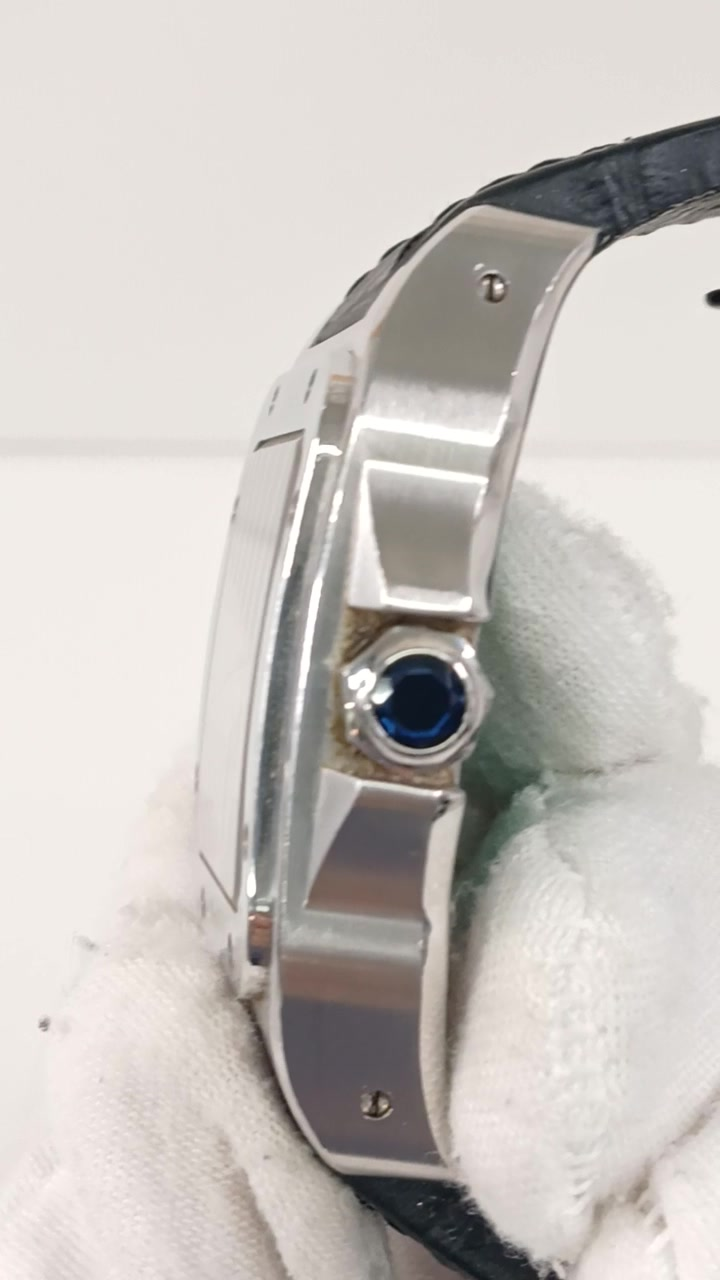 Cartier Santos 100 stock 93071 Crown from vendor video