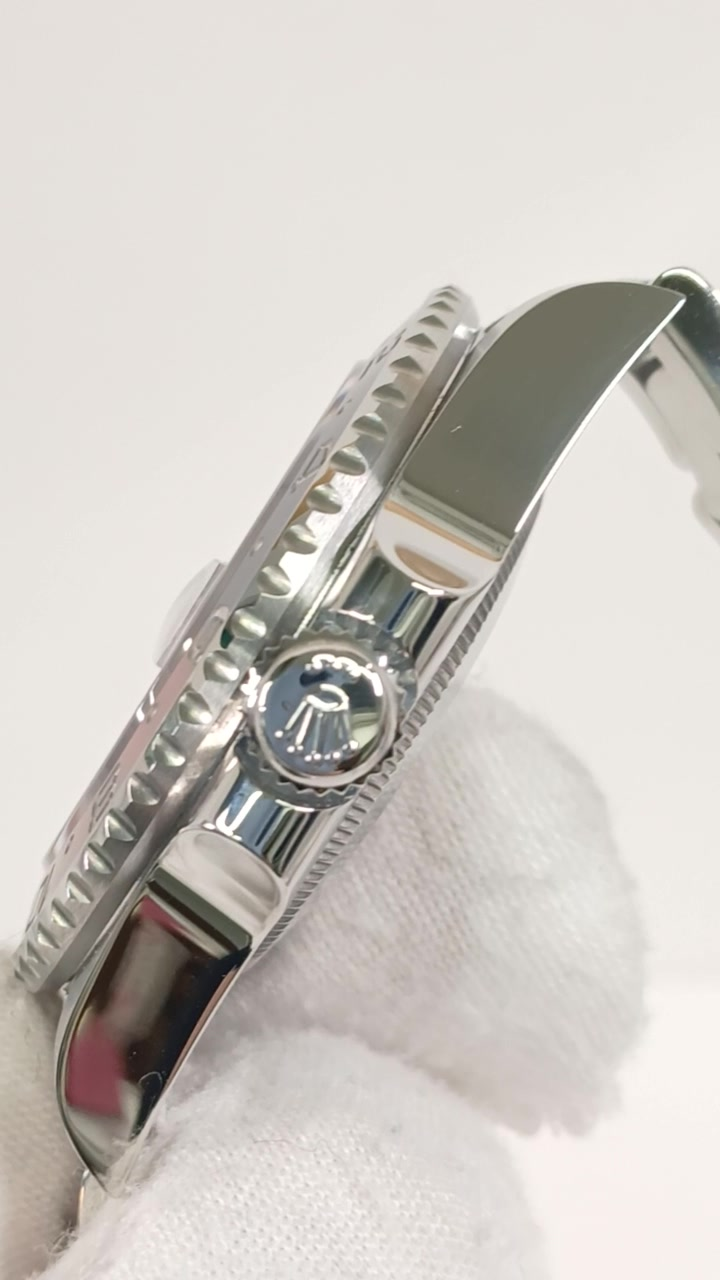 Rolex 126710BLRO stock 93369 Crown side from vendor video