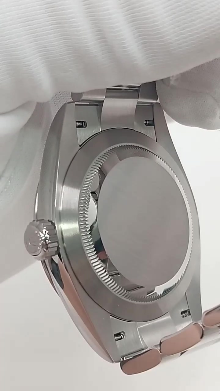 Rolex Oyster Perpetual Ref 134300 stock 93588 Caseback from vendor video