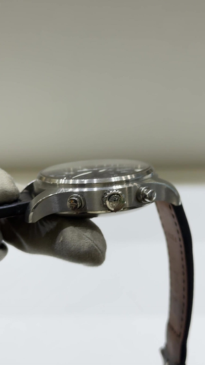 IWC Pilot Chronograph stock 94416 Crown and pushers from vendor video