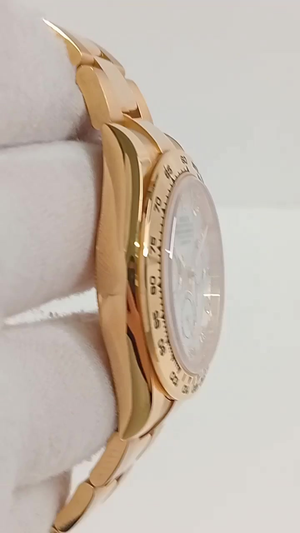 Rolex Daytona stock 94478 — Case side from vendor video