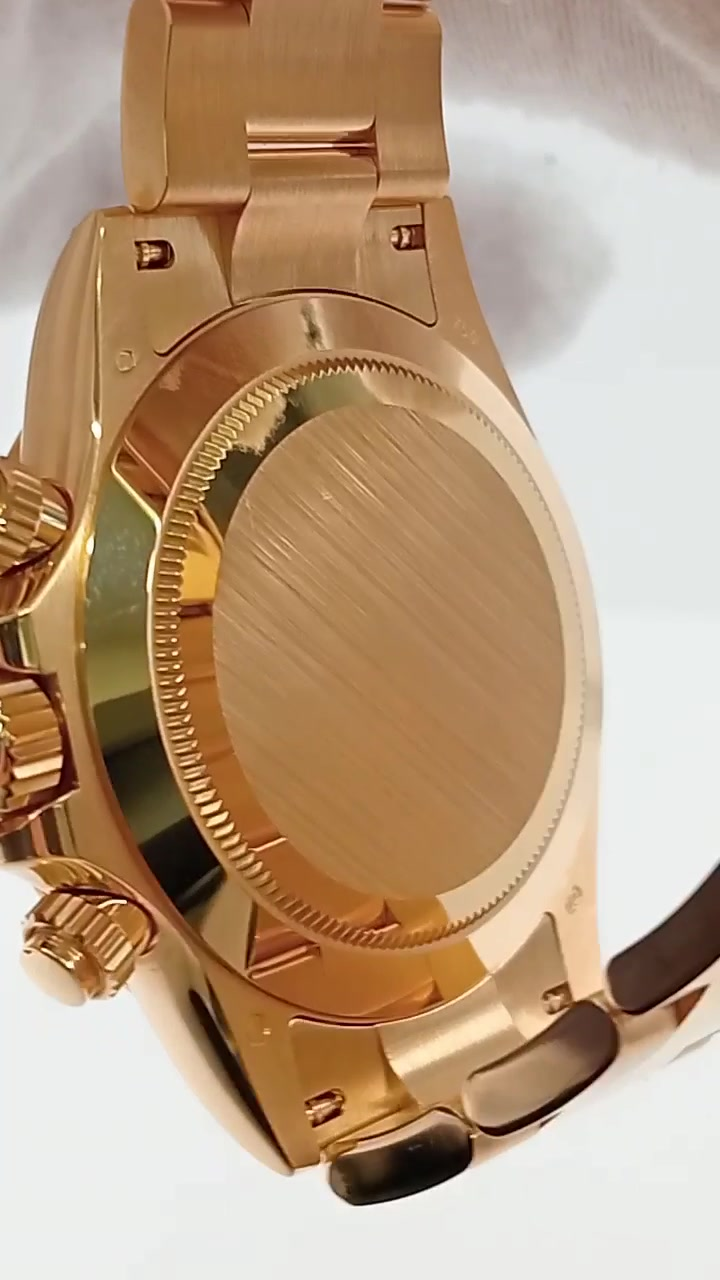Rolex Daytona stock 94478 — Caseback from vendor video