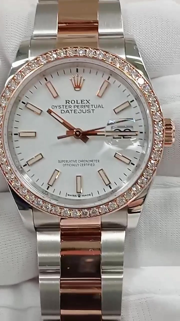 Rolex Datejust stock 94640 Front from vendor video