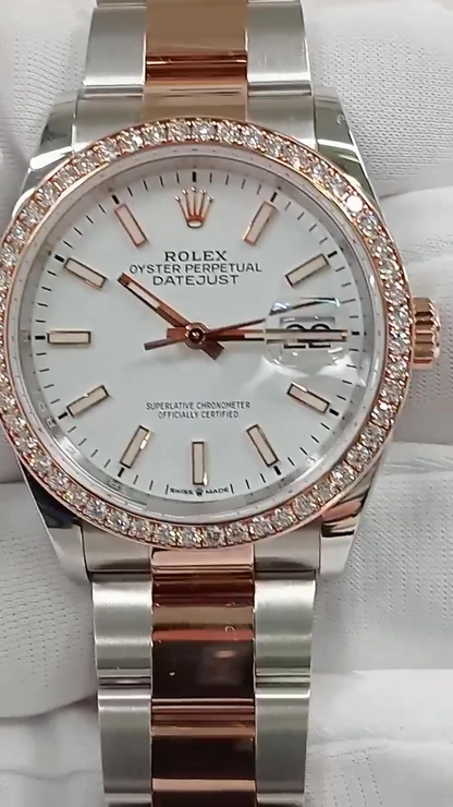 Rolex Datejust stock 94640 Front from vendor video