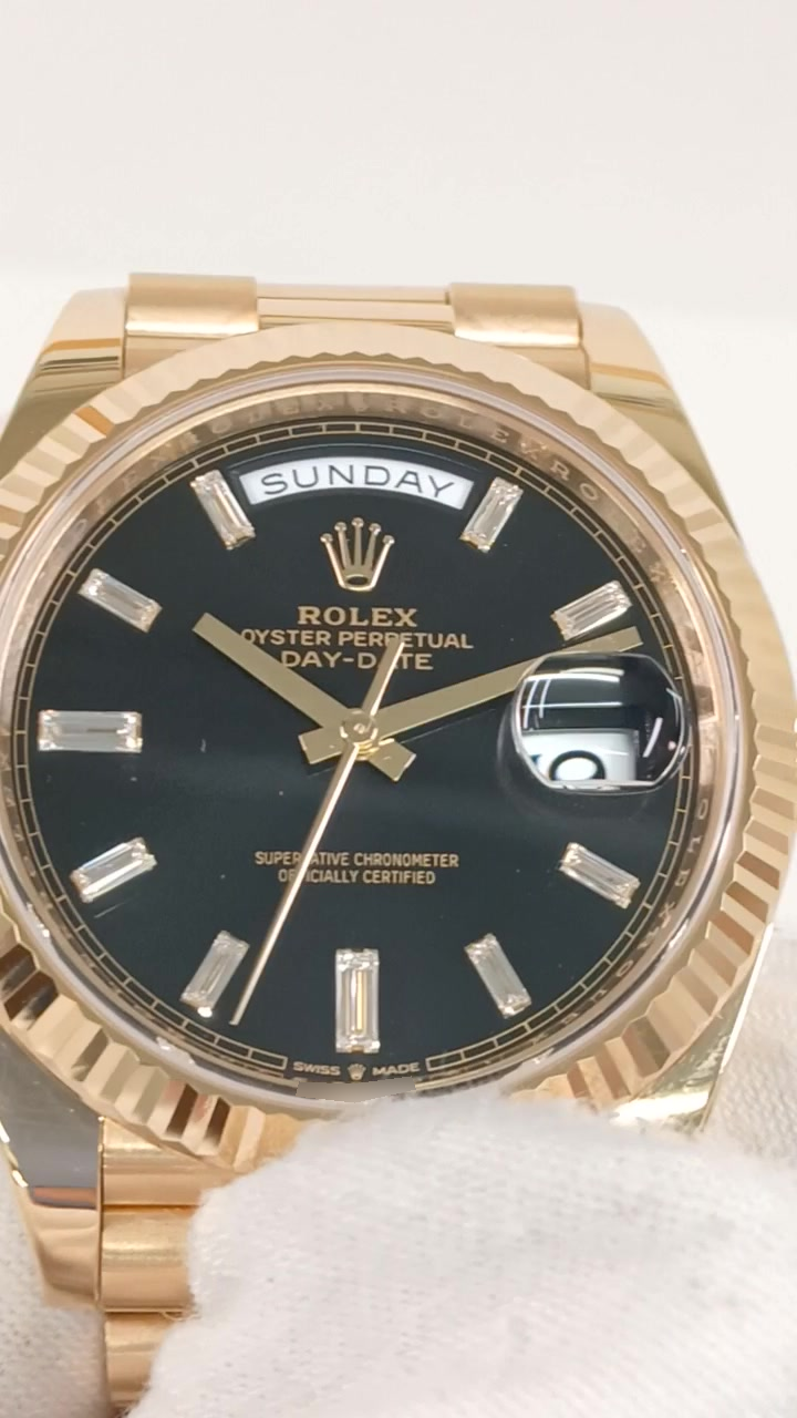 Rolex 228238 stock 95492 Front from vendor video