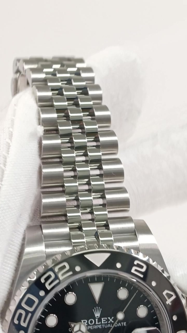 Rolex GMT-Master II Ref 126710GRNR stock 95890 Jubilee bracelet from vendor video
