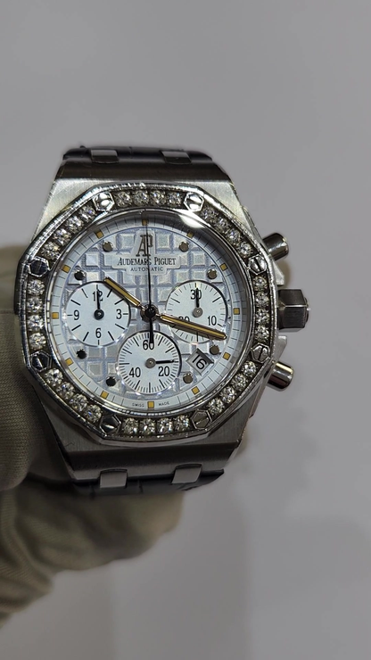 Audemars Piguet Royal Oak Offshore stock 96710 Front from vendor video