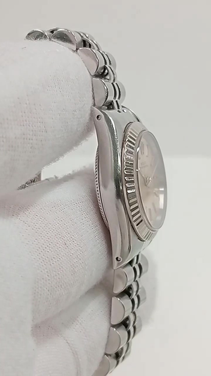 Rolex Oyster Perpetual stock 97201 Case side from vendor video