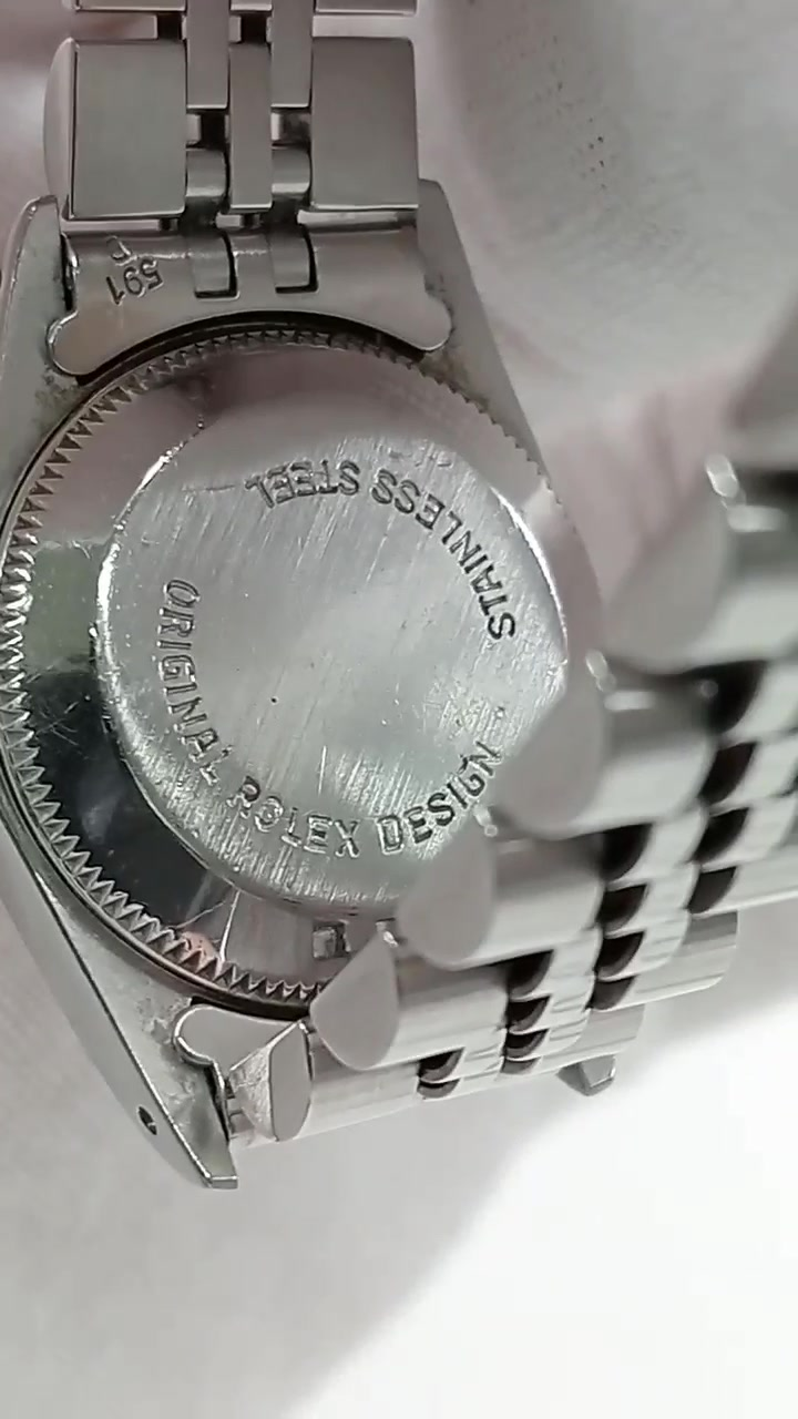 Rolex Oyster Perpetual stock 97201 Caseback from vendor video