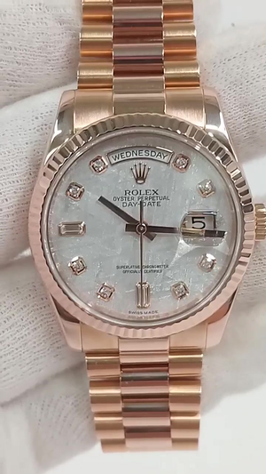 Rolex Day-Date stock 97384 — Front from vendor video