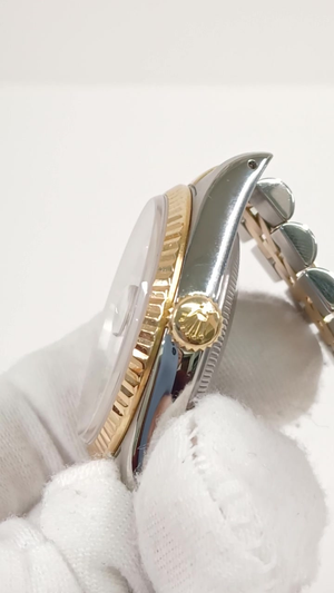 Rolex Datejust Ref 16233 stock 97875 Crown side from vendor video