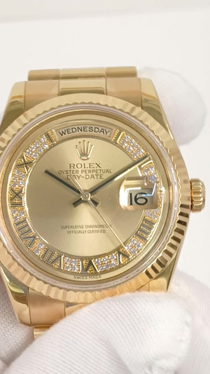 Rolex 118238MR stock 98415 Front from vendor video