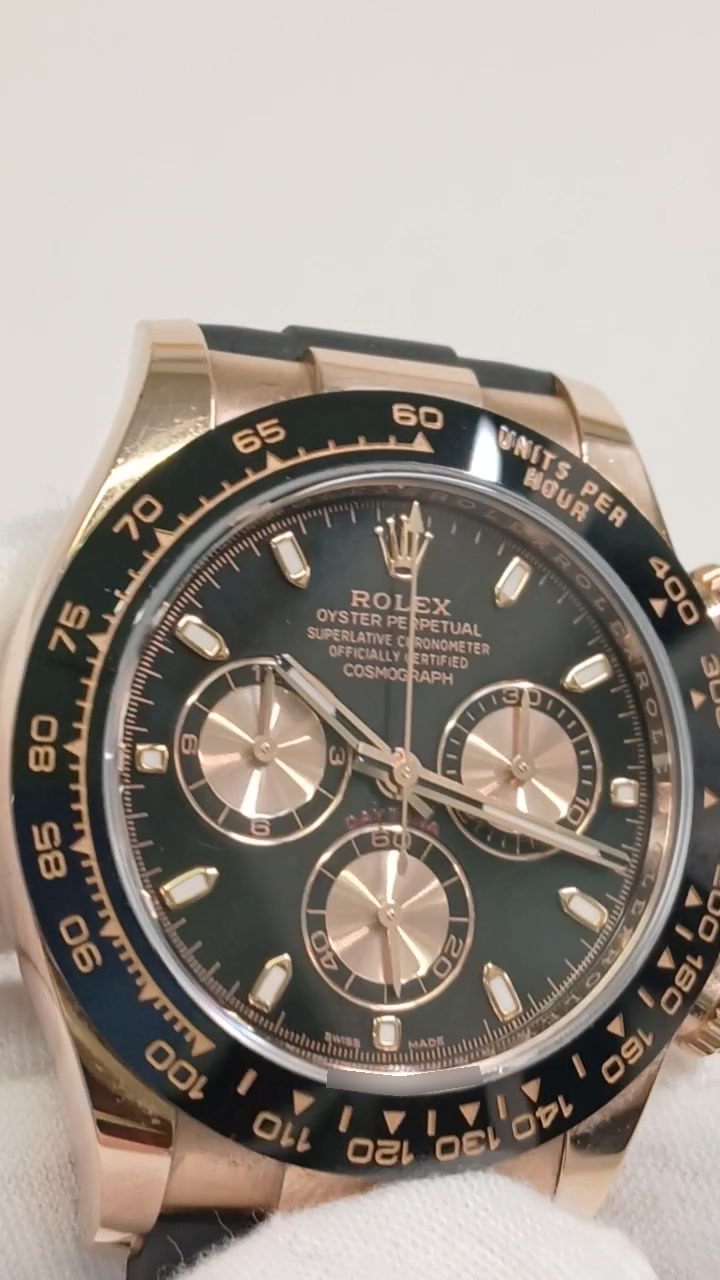 Rolex Daytona stock 98604 — Front from vendor video