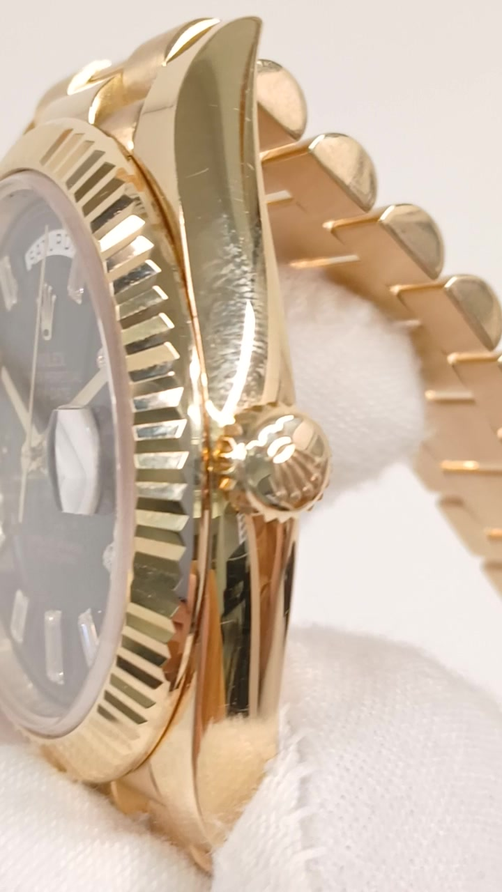 Rolex 228238A stock 99788 Crown side from vendor video