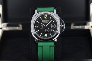 Officine Panerai Luminor Power Reserve PAM00090, Black Dial, Limited Edition to 3000 Pieces - Stainless Steel on Strap