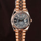 Rolex Sky-Dweller 'Annual Calendar Dual Time Zone', Grey Sundust Dial, Fluted Bezel - 18kt Rose Gold on Jubilee Bracelet