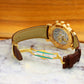 Vacheron Constantin 47120 Malte Chronograph 'Clous de Paris' 18k Rose Gold Blue Hand RARE