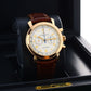 Vacheron Constantin 47120 Malte Chronograph 'Clous de Paris' 18k Rose Gold Blue Hand RARE