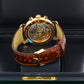 Vacheron Constantin 47120 Malte Chronograph 'Clous de Paris' 18k Rose Gold Blue Hand RARE