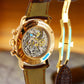 Vacheron Constantin 47120 Malte Chronograph 'Clous de Paris' 18k Rose Gold Blue Hand RARE