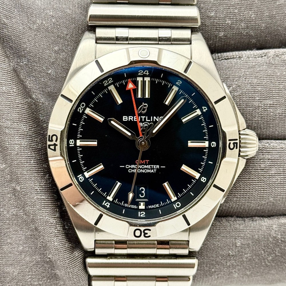 Breitling Chronomat GMT 40mm Stainless Steel – Automatic Dual Time Zone Watch, A32398101B1A1