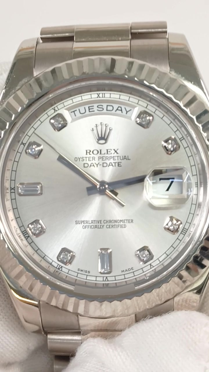 Rolex Day-Date 218239A stock 42208 — Front