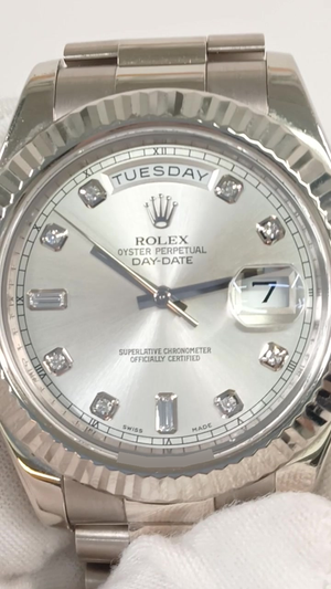 Rolex Day-Date 218239A stock 42208 — Front